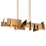 Amari Chandelier - Aged Brass