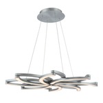 Bloom Chandelier - Brushed Aluminum