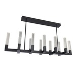 Cinema Linear Chandelier - Black / Crystal