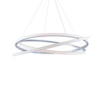 Veloce Chandelier - Titanium / White