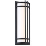 Skyscraper Outdoor Wall Sconce - Black / White