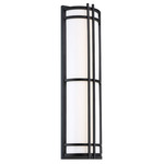 Skyscraper Outdoor Wall Sconce - Black / White