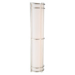 Skyscraper Outdoor Wall Sconce - Stainless Steel / White
