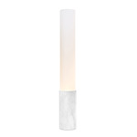 Elise Marble Floor Lamp - White Marble / Frosted