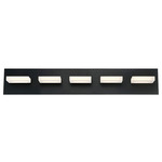 Olson LED Bathroom Vanity Light - Black / Frosted