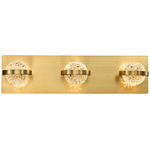 Ryder Bathroom Vanity Light - Gold / Clear