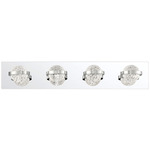 Ryder Bathroom Vanity Light - Chrome / Clear