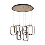 Dagmar Chandelier - Black / Clear