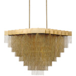 Bloomfield Linear Chandelier - Gold