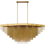 Bloomfield Linear Chandelier - Gold