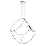 Glenview Pendant - Chrome / White