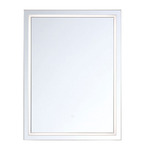 Rectangle Mirror with Light - White