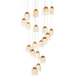 Paget Chandelier - Gold / Clear