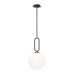 Prospect Pendant - Black / Opal White