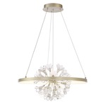 Clayton Chandelier - Silver / Amber