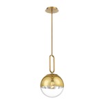 Prospect Round Pendant - Gold / Clear