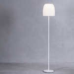 Notte Floor Lamp - Matte White / Opal White