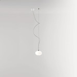 Zero LED Pendant - White / Opal