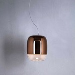 Gong Mini Pendant - Matte Silver / Copper