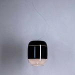 Gong Mini Pendant - Matte Silver / Black