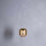 Gong S1 Incandescent Pendant - Chrome / Gold Leaf