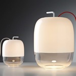 Gong Table Lamp - Matte White / White / White Cord