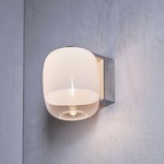 Gong LED Wall Sconce - White & Chrome