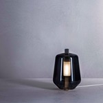 Luisa Table Lamp - Matte Nickel / Glossy Smoked Grey