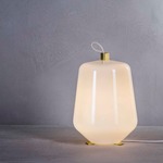 Luisa Table Lamp - Heritage Brass / White