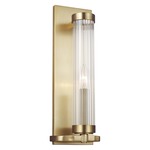 Demi Wall Sconce - Burnished Brass / Clear