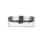 Garrett Ceiling Light - Polished Nickel / Clear