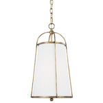 Stonington Fabric Pendant - Antique Gild