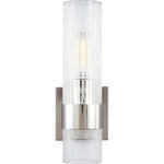 Geneva Wall Sconce - Polished Nickel / Clear