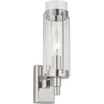 Flynn Wall Sconce - Polished Nickel / Clear