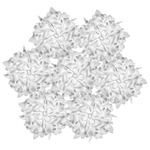 Veli 7 Pendant - White / Foliage