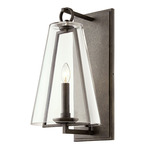 Adamson Outdoor Wall Sconce - French Iron / Clear