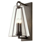 Adamson Outdoor Wall Sconce - French Iron / Clear