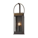 Holmes Outdoor Wall Sconce - Bronze / Clear Seeded