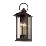 Chaplin Outdoor Wall Sconce - Vintage Bronze / Clear