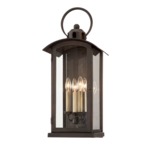 Chaplin Outdoor Wall Sconce - Vintage Bronze / Clear