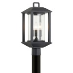 McCarthy Outdoor Post Mount - Clear Seeded