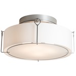 Bow Semi Flush Ceiling Light - Vintage Platinum / Opal