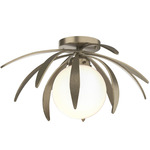 Dahlia Globe Ceiling Light Fixture - Soft Gold / Opal