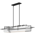 Etch Linear Pendant - Black / Natural Anna