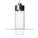 Sleeve Pendant - Discontinued Floor Model - Nickel / Clear