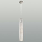 Libro Pendant - Open Box - Polished Nickel / Opaline