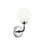 Particles Wall Sconce - Chrome / Opal