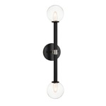 Stellar Wall Sconce - Black / Clear