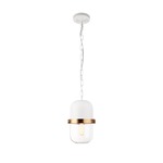 Tillie Pendant - White / Clear Tillie Pendant - White / Clear