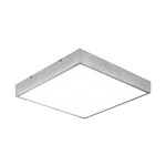 Kashi Flush Ceiling Light - Aluminum / White